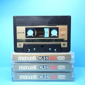 🙈 3x Maxell XL II-S 60 * Epitaxial * Tapes Cassettes Cassettes кассеты * 1984 - Picture 1 of 5
