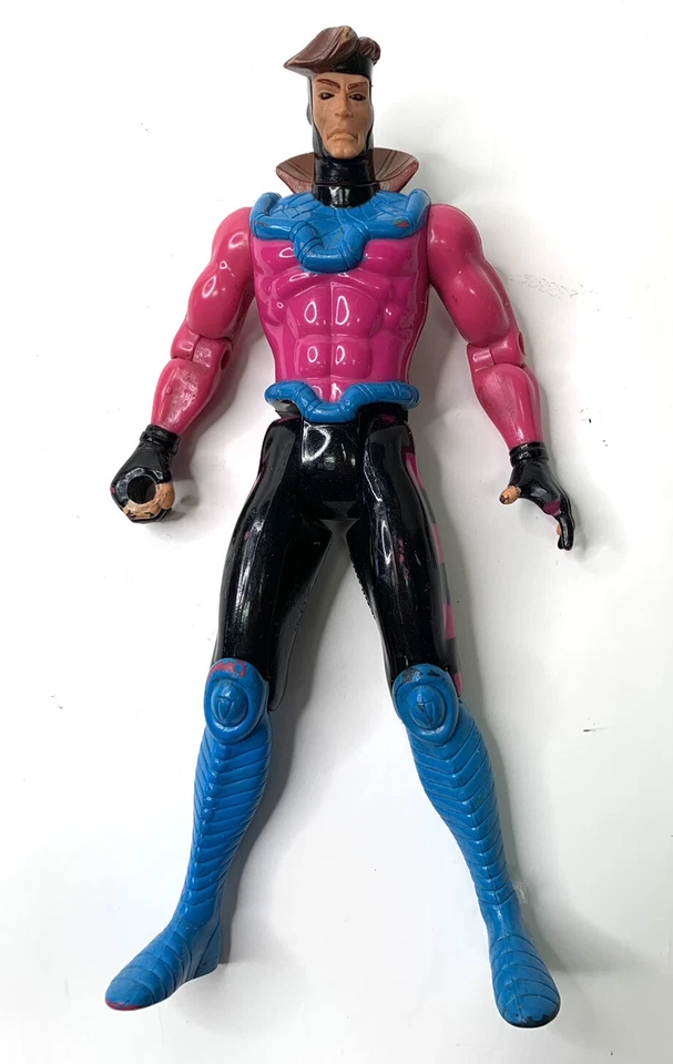 Figura de acción de lujo X-Men Gambito 10" Toy Biz ToyBiz Marvel de colección 1994 Foto 1 de 4