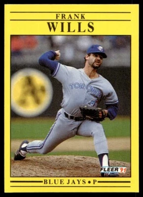 1991 Fleer Frank Wills Toronto Blue Jays #191 - Image 1 of 2