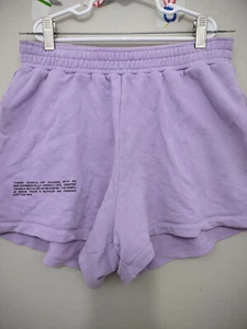 Pangaia Shorts Womens S Lavender Sweats Pullon Drawstring Organic Blend Pockets - Picture 1 of 20