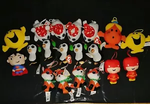 Job lots 19 McDonalds Happy Meal UK 2021 Ty Animals Plush Bag Xmas Tree Hangers - Picture 1 of 6