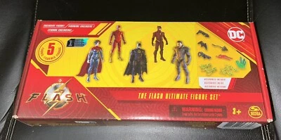 Juego de 5 figuras de acción de Batman Supergirl de DC Comics The Flash Ultimate ~NUEVO Foto 1 de 2