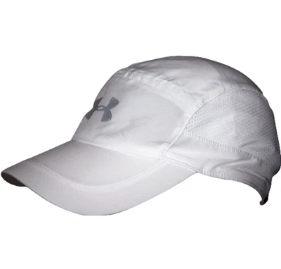 NEW! Under Armour Women HeatGear Perforated Run/Pickleball Hat-White 1294038-100 - Image 1 of 2