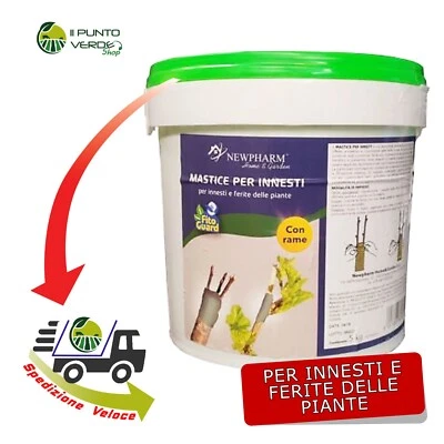 Newpharm MASTICE per INNESTI con RAME 5 KG Cicatrizzante Innesti e Potatura