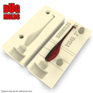 Bait DIY Fishing Mold Soft Plastic Baits Lure Plastisol Bass IttyBitSwimr - Picture 1 of 3