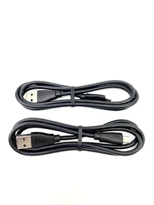 2-Pack Micro USB Charger Fast Charge 3 ft Cable Samsung Motorola Nokia LG Black - Picture 1 of 5