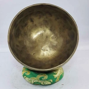 TIBETAN VIBRATION SINGING BOWL NEPAL 7" Rare Antique for Meditation Healing - Picture 1 of 2