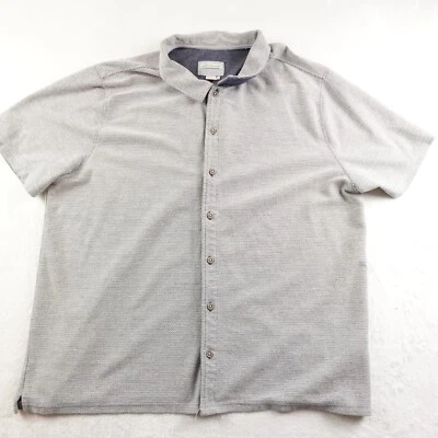 Carbon 2 Cobalt Shirt Men’s XXL Button Up Gray Blue Short Sleeve Casual - Image 1 of 4