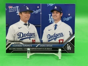 Yoshinobu Yamamoto/Shohei Ohtani Dodgers 2023 Topps Now Card OS-26 - Picture 1 of 2