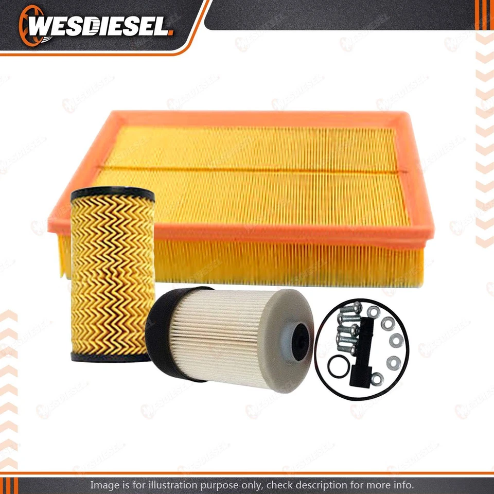 Wesfil Oil Air Fuel Filter Service Kit fits Renault Master X62 2.3L dCi 09/13-on - image 1 of 2