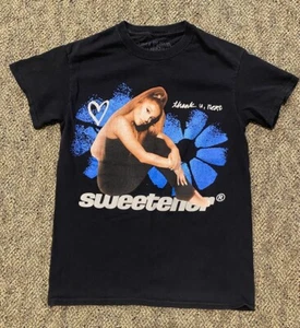 2019 M Black T-Shirt Ariana Grande Concert SWEETENER Us Tour Thank U Next Medium - Picture 1 of 5