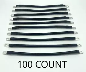 100 Pack 4 Gauge 12" Inch Golf Cart Battery Cables, for E-Z-GO, Yamaha, Club Car - Picture 1 of 2