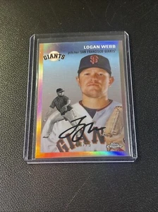 2023 Topps Chrome Platinum #370 Logan Webb Rose Gold Refractor /75 - Picture 1 of 7