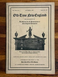 1930 Old Time New England Bulletin Society for the Preservation of Antiquities - Foto 1 di 5
