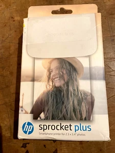 HP Sprocket Plus Portable Instant Photo Printer Prints on 2.3x3.4 White - Photo 1/1