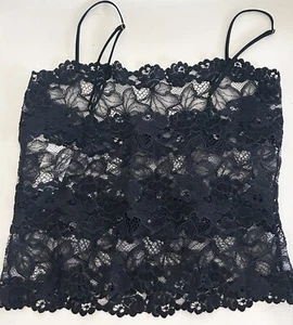 Natori schwarzes Camisole mit Blumenspitze Stretch NEU mit Etikett Größe S - Bild 1 von 3