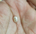 About 8.8183x6.4431329mm pink white loose pearl full drilled