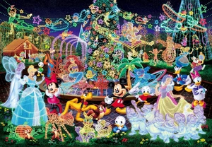 Tenyo [Made in Japan] 500 Piece Jigsaw Puzzle Disney Magical Illumination (35x49 - Picture 1 of 4