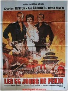 LES 55 JOURS DE PEKIN Affiche Cinéma ORIGINALE / Movie Poster CHARLTON HELSTON - Imagen 1 de 1