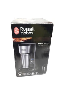 Russell Hobbs Brew and Go Coffee Maker Stainless Steel Single Cup - Brand New - Picture 1 of 9