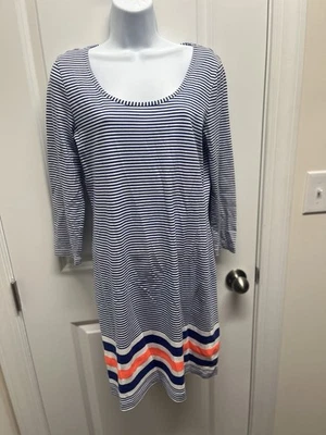 Mini Vestido Lilly Pulitzer Mujer Baliza, Azul Marino y Blanco Rayas Manga 3/4 M Foto 1 de 4