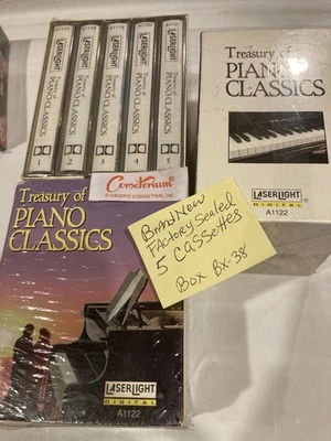 Treasury of Piano Classics 5 Tapes Box set Audio Cassettes Brand NEW & Sealed - Image 1 of 2