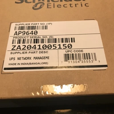 1 Schneider APC AP9640 UPS Management Adapter, new in box, sealed. FREE SHIPPING - Image 1 of 2