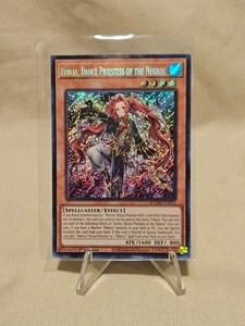 EMILIA,DANCE PRIESTESS-BLMM EN025-SECRET RARE-YU-GI-OH!-1ST EDITION-Pg 1-2 - Picture 1 of 2