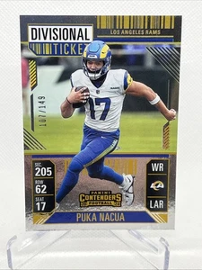 2024 Panini Contenders Divisional Ticket PUKA NACUA #107/149 Rams #59 - Bild 1 von 2