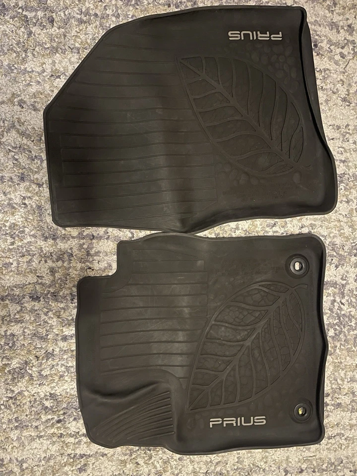 2016 TOYOTA PRIUS RUBBER FLOOR MATS SET PT908-47165 OEM GEN 4 - Image 1 of 1