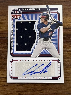 2024 Panini USA Stars & Stripes Collegiate #SS-CC Cam Cannarella Patch Auto /199 - Image 1 of 2