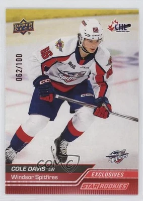 2023-24 Upper Deck CHL Star Rookies Exclusives /100 Cole Davis #353 - Image 1 of 2