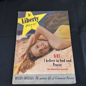 1941 LIBERTY Magazine Mahatma Gandhi WHY I believe in God and Prayer - Picture 1 of 5