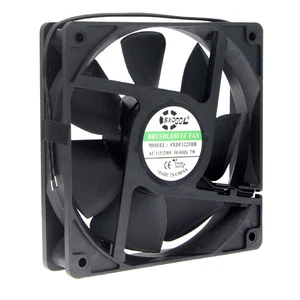 EC AC Cooling Fan 120X120X25Mm 120Mm AC 110V 115V 120V 220V 240V for Chassis Cas - Afbeelding 1 van 12