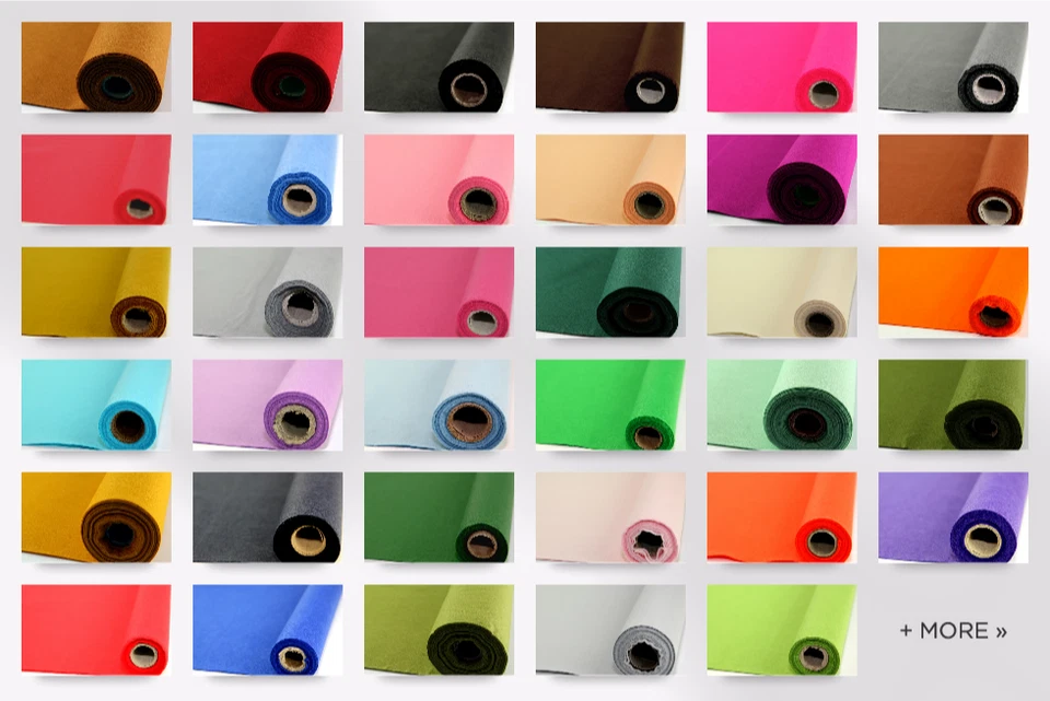 Sticky Back Self Adhesive Acrylic Felt Fabric Mini Roll - per 5 metre roll (F... - Image 1 of 1