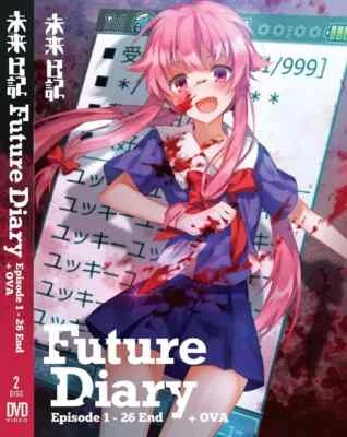 Future Diary Mirai Nikki Vol 1-26 End + OVA Anime DVD English Dubbed - Image 1 of 4
