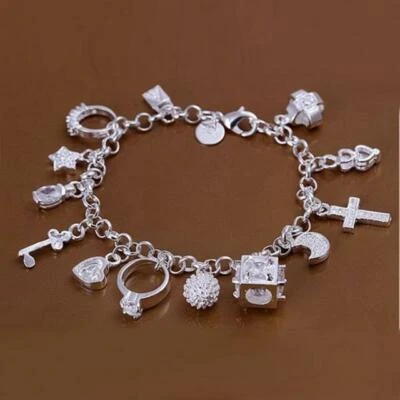 Durable High Quality Brand New Impeccable 925 Sterling Silver Charm Bracelet - Image 1 of 4