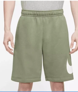 Pantalones Cortos para Hombre - NIKE Club Fleece - VERDE OLIVA - Talla Pequeña - Imagen 1 de 3