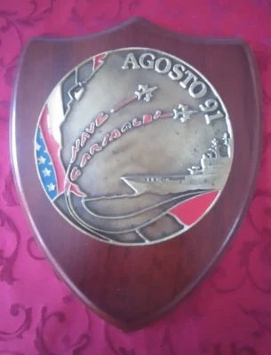 4° CREST NAVE GARIBALDI AGOSTO 1991  17 X 20,5 CM - Immagine 1 di 3