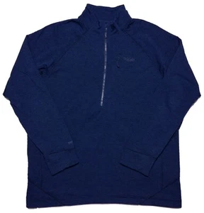 RAB Men's Nexus Pull-On 1/2 Zip Pullover Thermic Fleece Sweater Blue XL - Picture 1 of 11