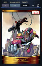 Topps Marvel Collect DIGITAL DECADES 2010'S GOLD BASE IRONHEART