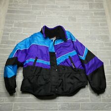 VINTAGE Joe Rocket Jacket Adult XL Blue Purple Snowmobile Coat made in Canada
