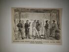Harrison&#39;s Landing Soliders Passes 1883 Civil War Print Sketch