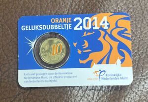 Nederland 2014 Coincard 10 cent - Oranje Geluksdubbeltje