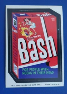 1974 WACKY PACKAGES SERIES 11 TAN BACK   BASH DETERGENT     NM++