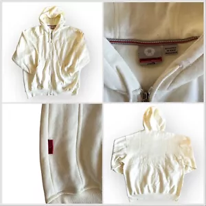 Felpa con cappuccio vintage Y2K Polo Sud autentica con cerniera 2XL XXL crema cachi anni 2000 hip hop - Foto 1 di 11