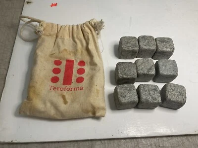Lote de piedras de whisky Teroforma piedras de whisky - 9 cubitos de hielo de piedras de jabón Foto 1 de 2