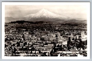 RPPC Mt Hood Portland Oregon Vintage PostCard - C5 - Picture 1 of 2