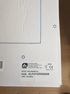 Wentylator dachowy ALFATORR0860B 230V do szaf sterowniczych - Zdjęcie 1 z 2