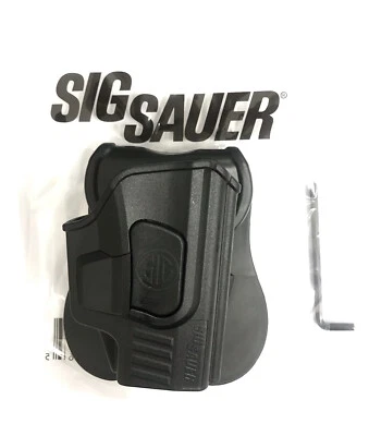 Pistola de polímero derecha Sig Sauer P365, funda de polímero OWB con paleta Foto 1 de 4
